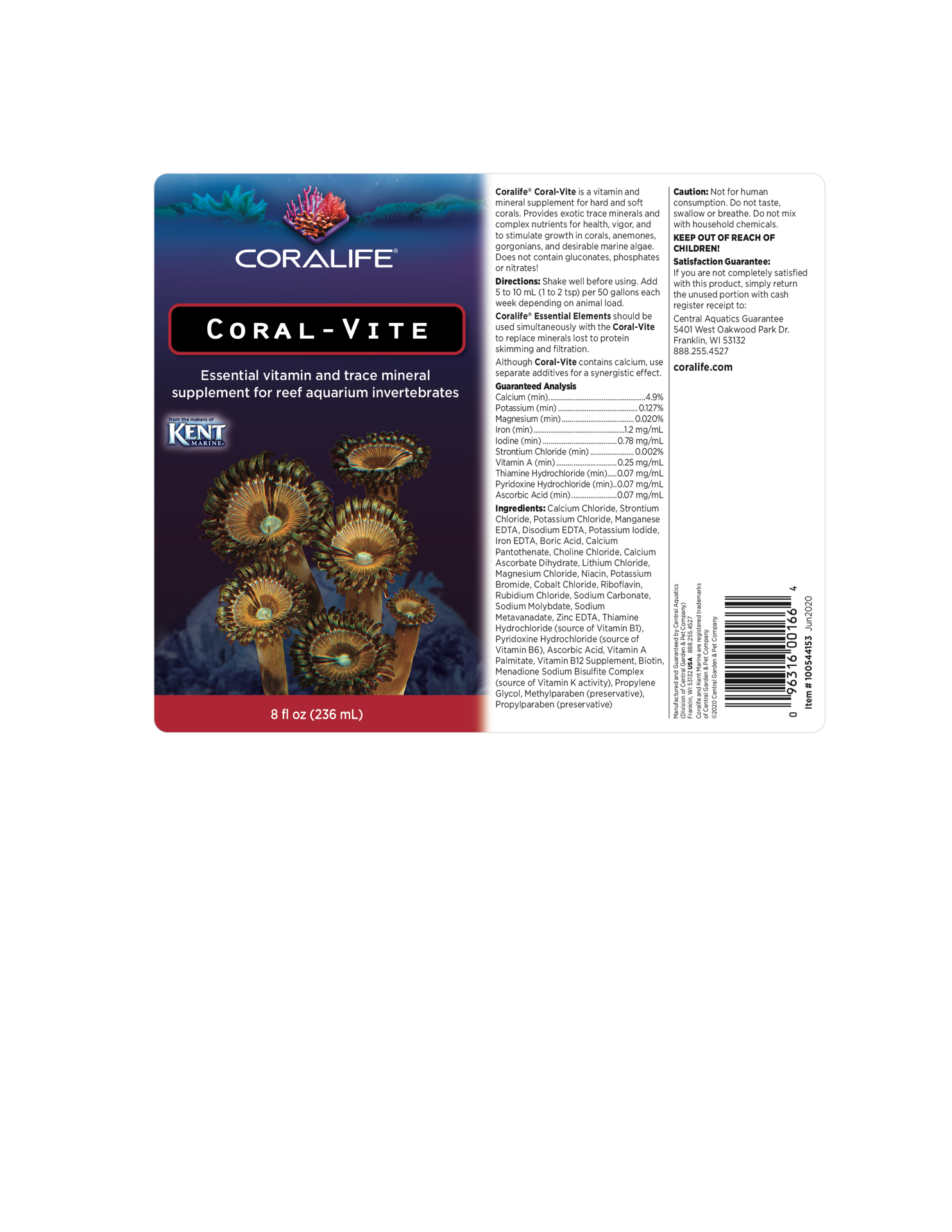slide 4 of 4, Coralife Coral Vite Liquid 8 oz, 1 ct