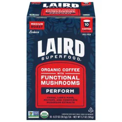 Laird Superfood Functional Mushroom Single Serve Coffee Cups - 10 ct