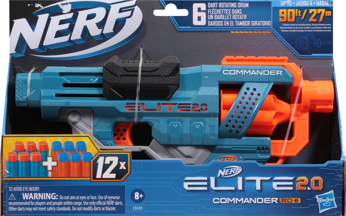 slide 6 of 9, Nerf Has Nef Elite Comndr Dart Gun - EA, 1 ct