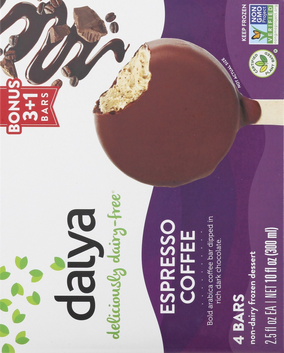 slide 4 of 9, Daiya Dairy Free Espresso Coffee Non-Dairy Frozen Dessert Bar - 10 oz, 10 oz