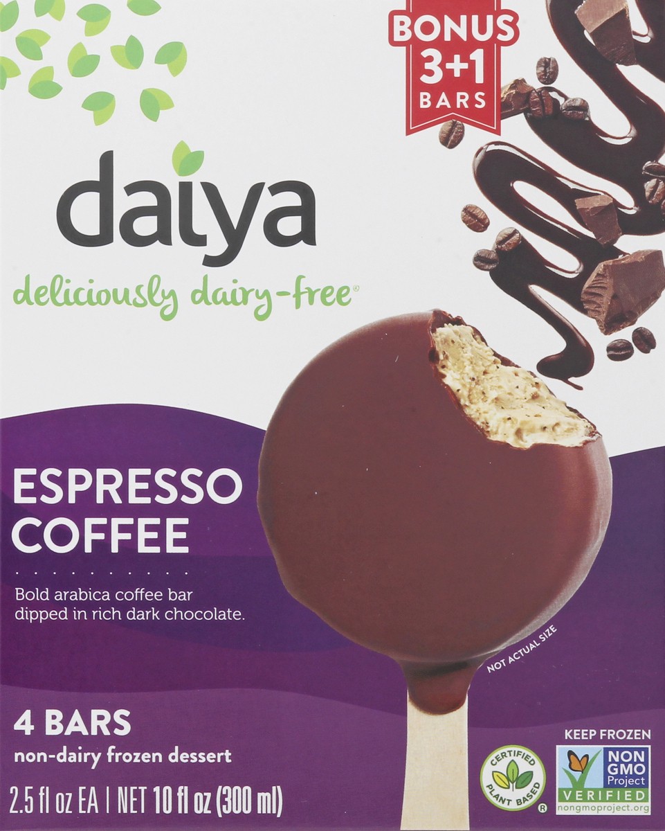 slide 8 of 9, Daiya Dairy Free Espresso Coffee Non-Dairy Frozen Dessert Bar - 10 oz, 10 oz