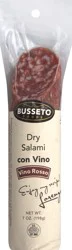 Busseto Foods Salami Dry Wrap Vino Rose