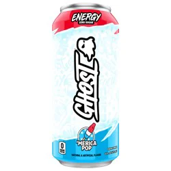 Ghost Zero Sugar Energy Drink, Merica Pop, 16 fl oz Can