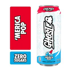 Ghost Zero Sugar Energy Drink, Merica Pop, 16 fl oz Can