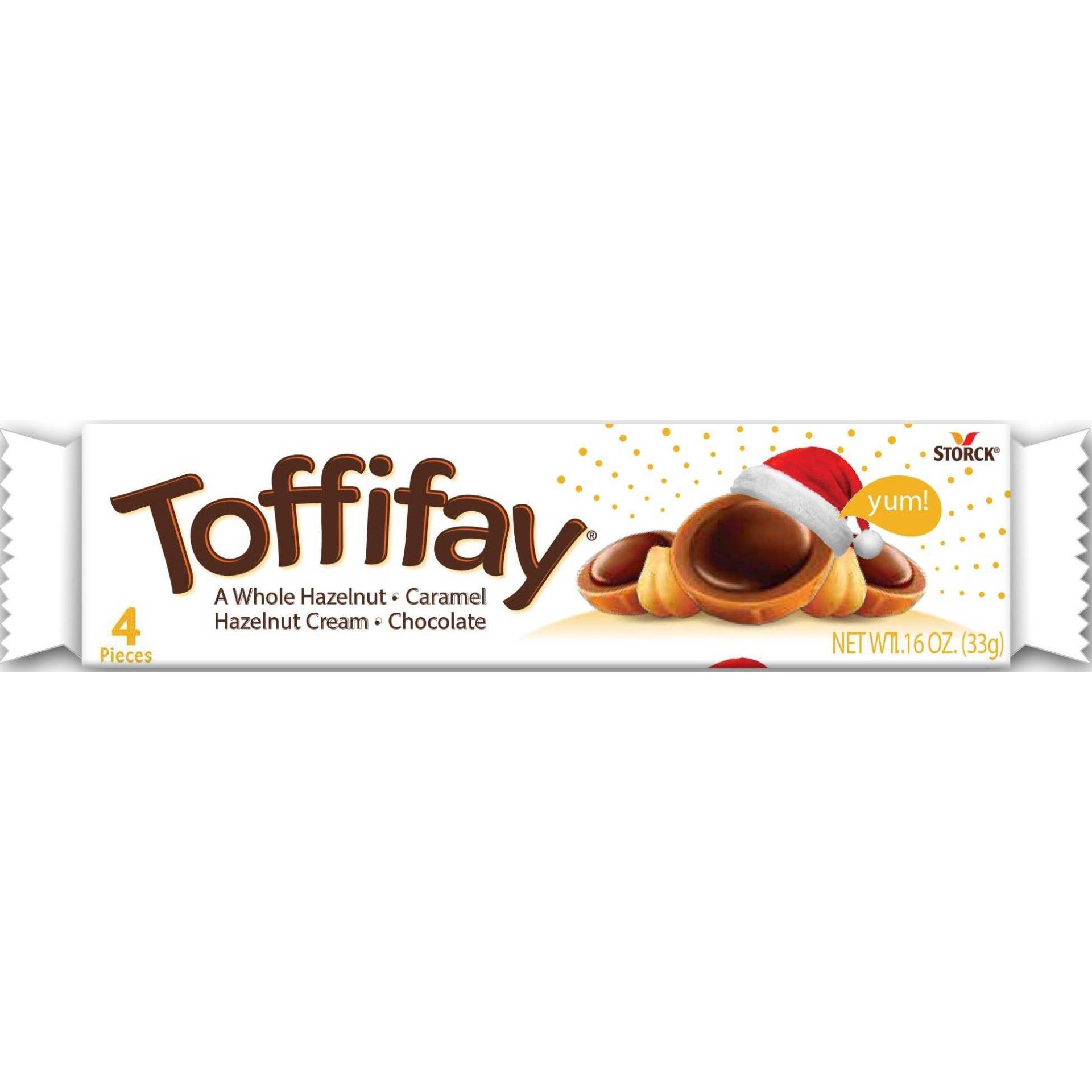 slide 1 of 2, Toffifay Holiday Caramels, 1.16 oz