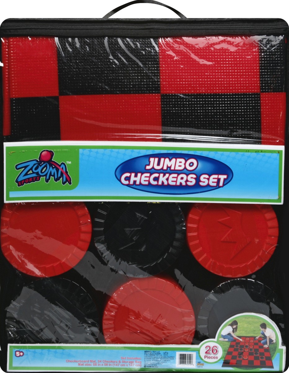 slide 6 of 6, Zooma Sports Checkers Set 1 ea, 1 ct
