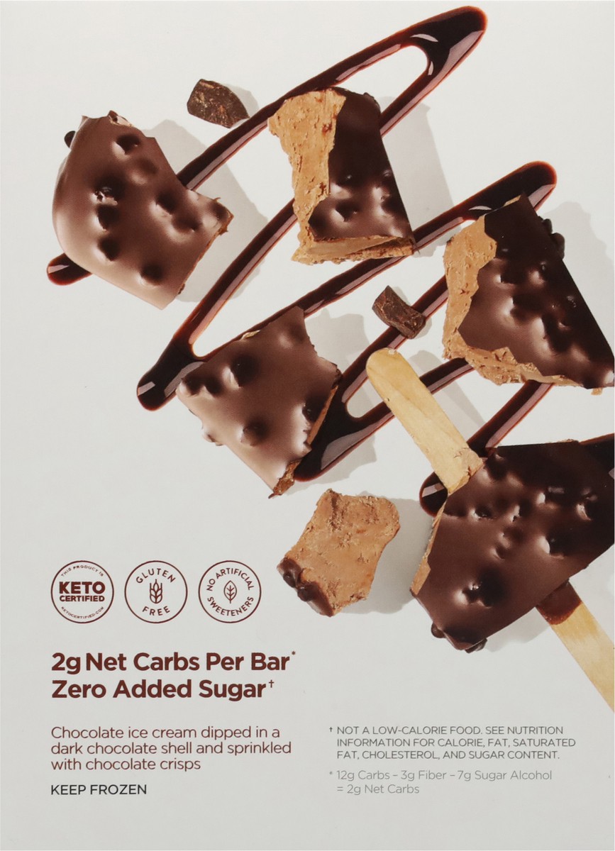 slide 3 of 9, Keto Triple Chocolate Crunch Ice Cream Bars 4 - 2.75 fl oz Bars, 4 ct