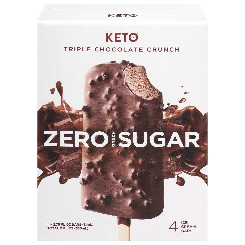 Keto Pint Triple Chocolate Crunch Ice Cream Bars 4 Ct Shipt 8268