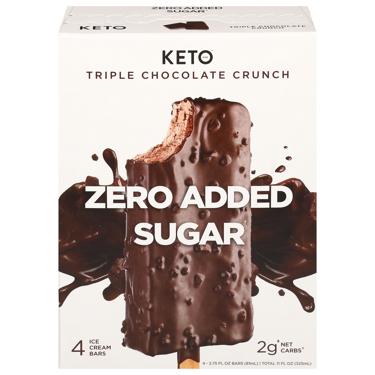 slide 1 of 9, Keto Triple Chocolate Crunch Ice Cream Bars 4 - 2.75 fl oz Bars, 4 ct