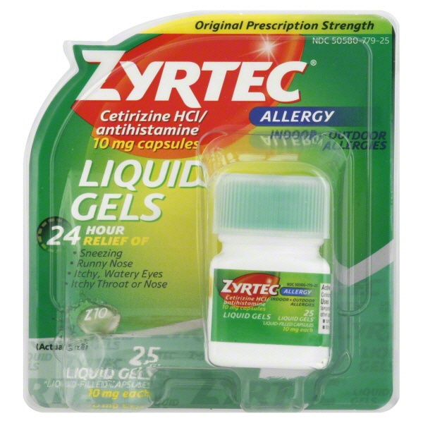 slide 1 of 1, Zyrtec Allergy Relief, 45 ct