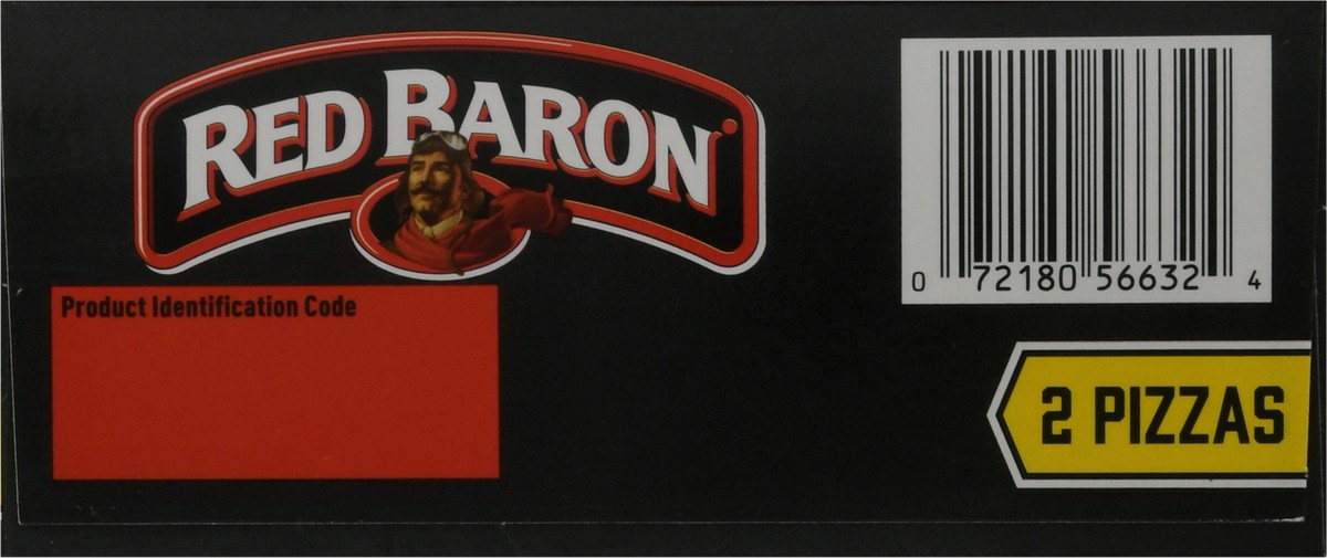 slide 4 of 10, Red Baron Meat Trio Deep Dish Personal Pizza, 11.2 oz