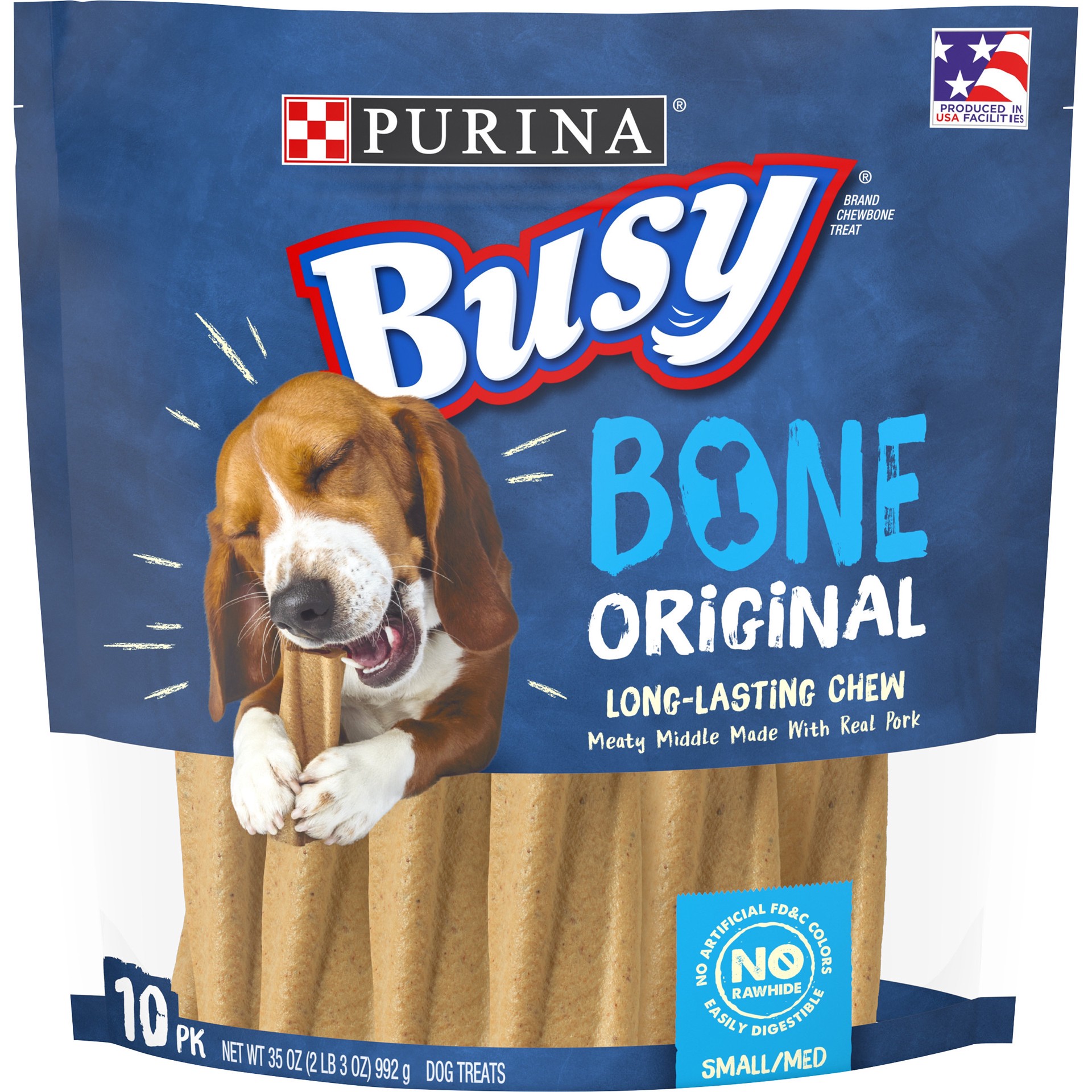 slide 1 of 1, Busy Purina Busy Made in USA Facilities Small/Medium Dog Bones, Original, 10 ct