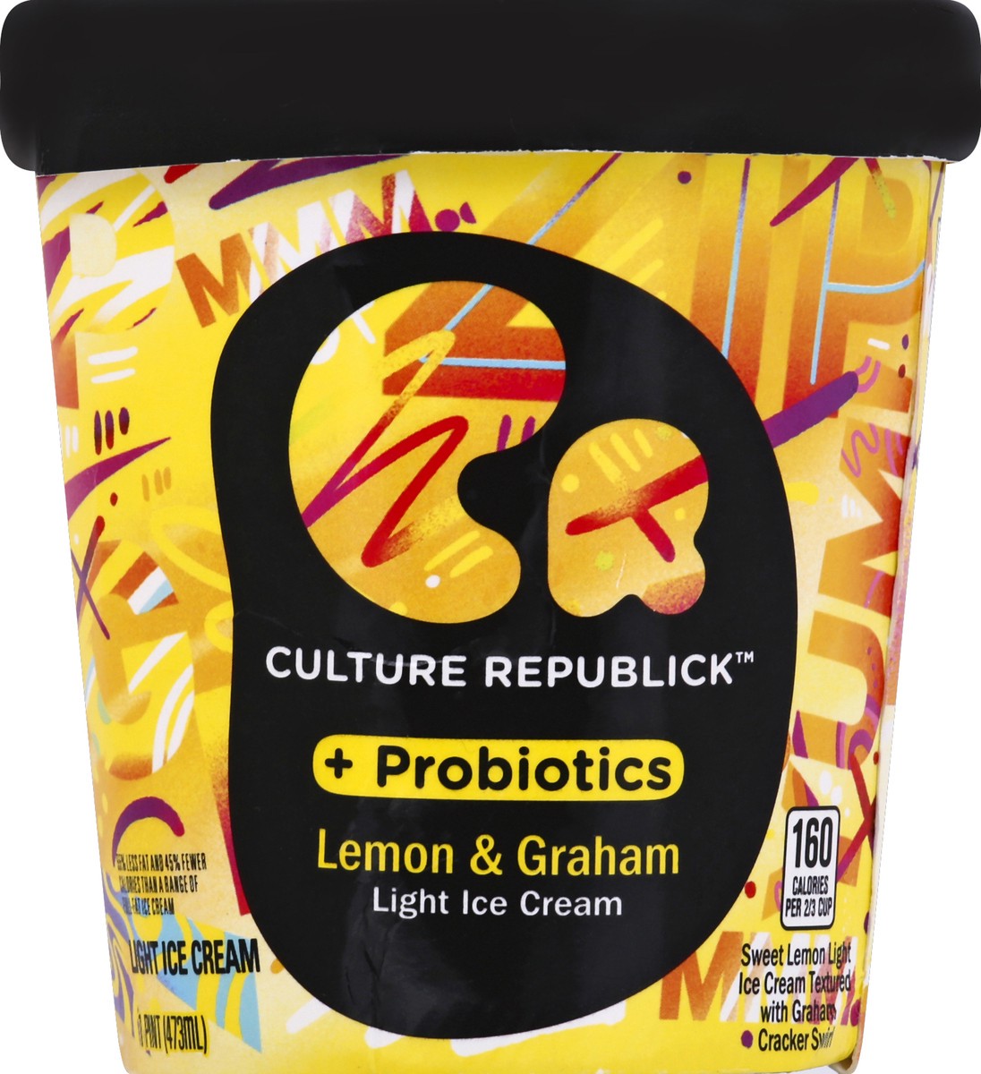 slide 5 of 6, Culture Republick Lemon & Graham Light Ice Cream, 1 pint