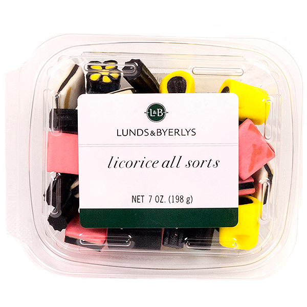 slide 1 of 1, L&B Licorice All Sorts Candy, 7 oz