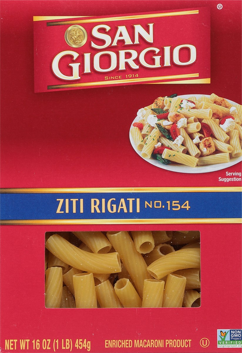 slide 10 of 13, San Giorgio No. 154 Ziti Rigati 16 oz, 16 oz