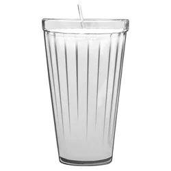 St. Jude Candle Co. Clear Glass Religious Candle - White Wax