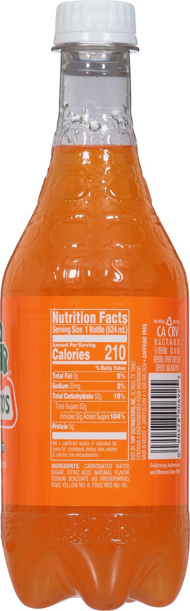 slide 8 of 9, Jarritos Mandarin Soda - 524 ml, 524 ml