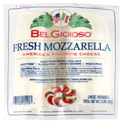 Belgioioso Fresh Mozzarella Log 2 Pack, 2 16 oz. packages