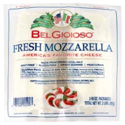 Belgioioso Fresh Mozzarella Log 2 Pack, 2 16 oz. packages
