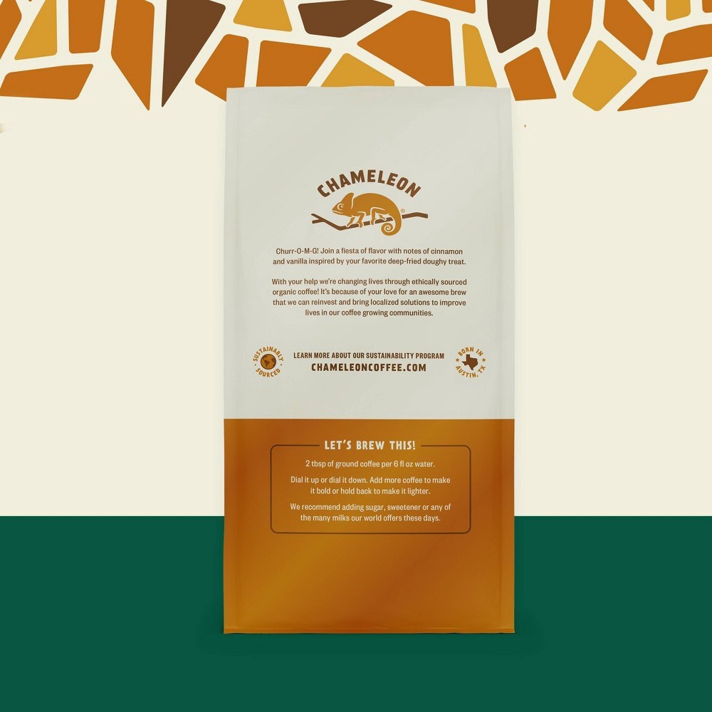 slide 6 of 6, Chameleon Cold-Brew Organic Churro Ground Coffee - 9 oz, 9 oz