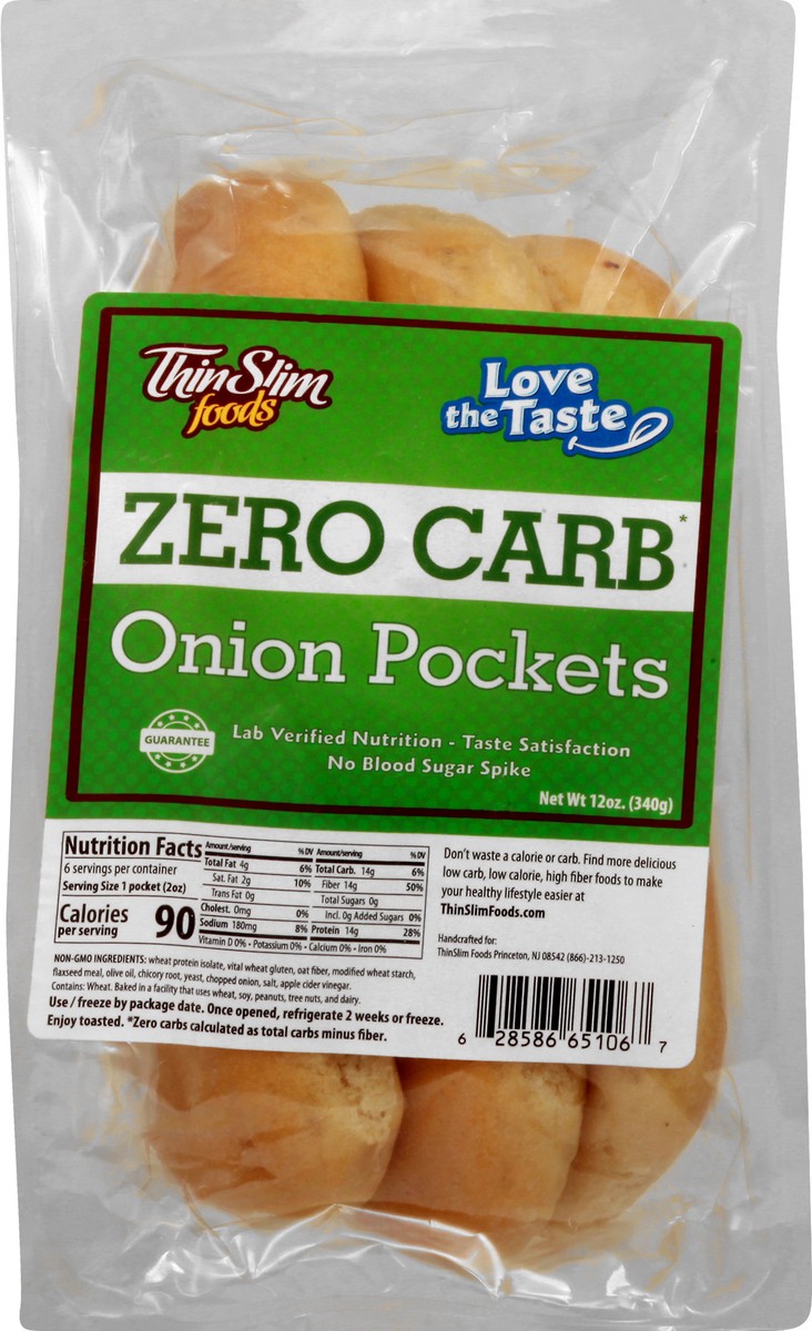 slide 5 of 13, ThinSlim Foods Onion Pockets 12 oz, 12 oz