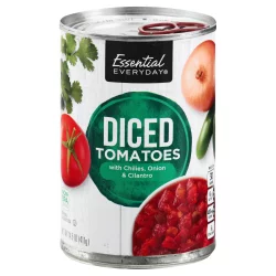 Essential Everyday Tomatoes, with Chiles, Onion & Cilantro, Diced