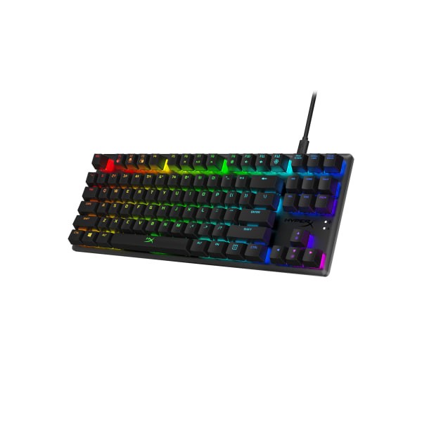 slide 3 of 5, Hp Hyperx Alloy Origins Core Mechanical Gaming Keyboard, Hx Aqua (Us Layout), Full Size, Black, 4P5P1Aa#Aba, 1 ct