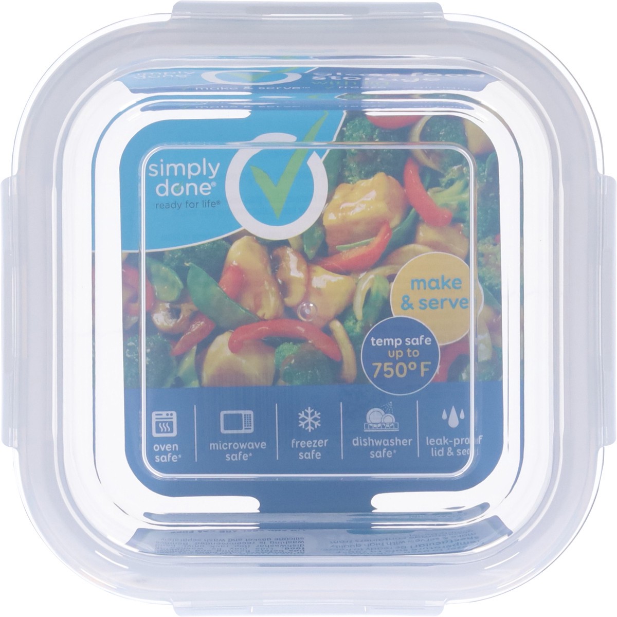 slide 2 of 13, Simply Done 5.5 Cups Glass Food Storage with Lid 1 ea, 1 ct