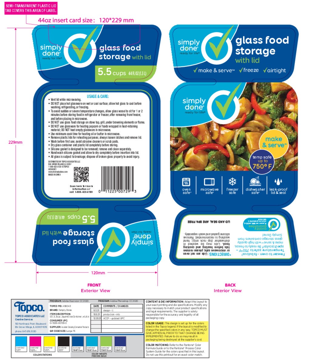 slide 4 of 13, Simply Done 5.5 Cups Glass Food Storage with Lid 1 ea, 1 ct