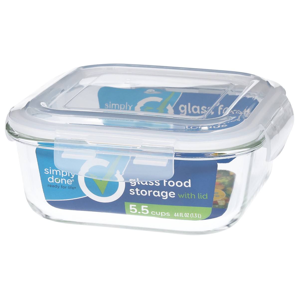 slide 5 of 13, Simply Done 5.5 Cups Glass Food Storage with Lid 1 ea, 1 ct