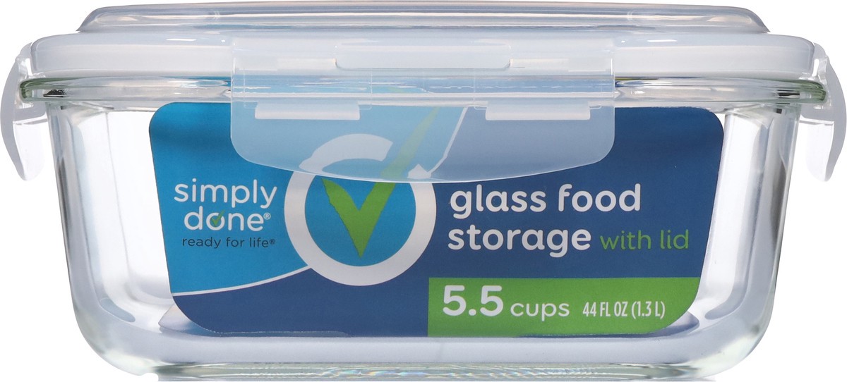 slide 7 of 13, Simply Done 5.5 Cups Glass Food Storage with Lid 1 ea, 1 ct