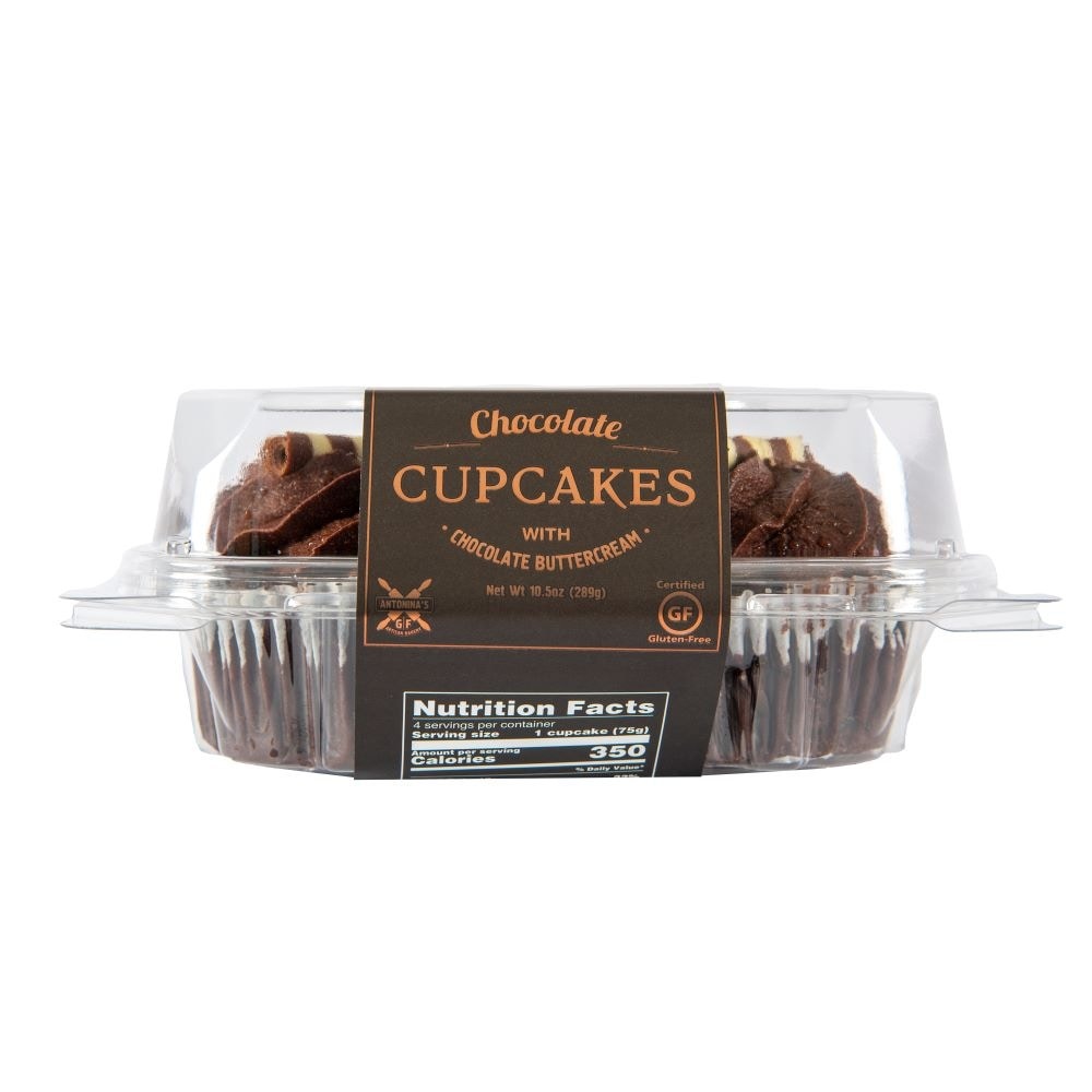 slide 1 of 1, Antonina's Antoniina's Gluten Free Chocolate Cupcake, 4 ct