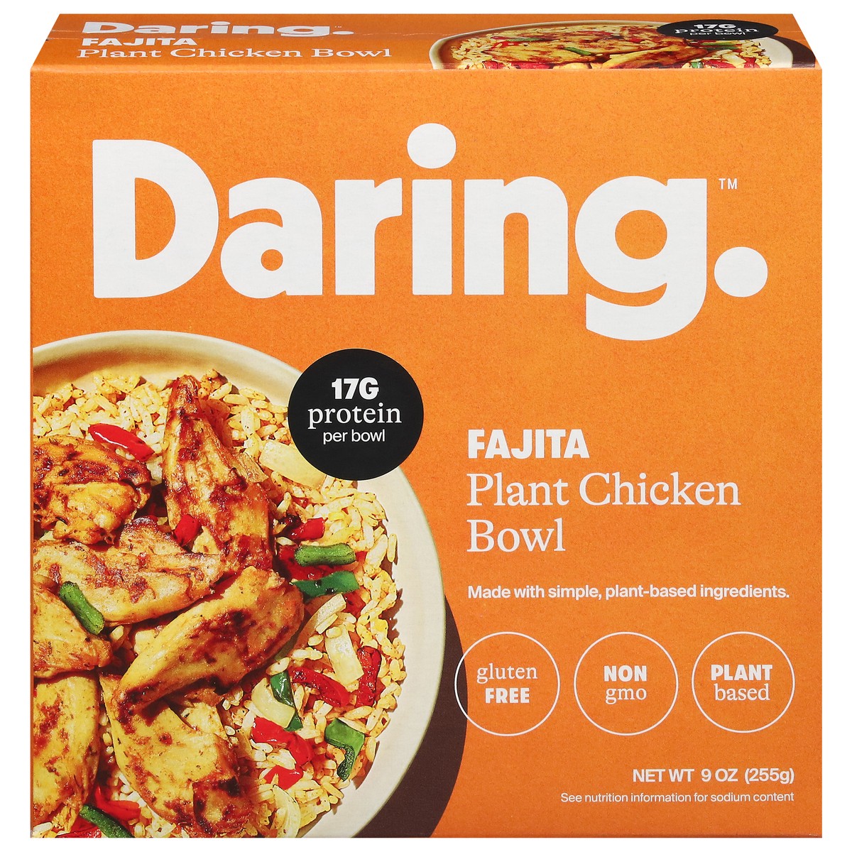slide 1 of 13, Daring Fajita Plant Chicken Bowl 9 oz, 9 oz