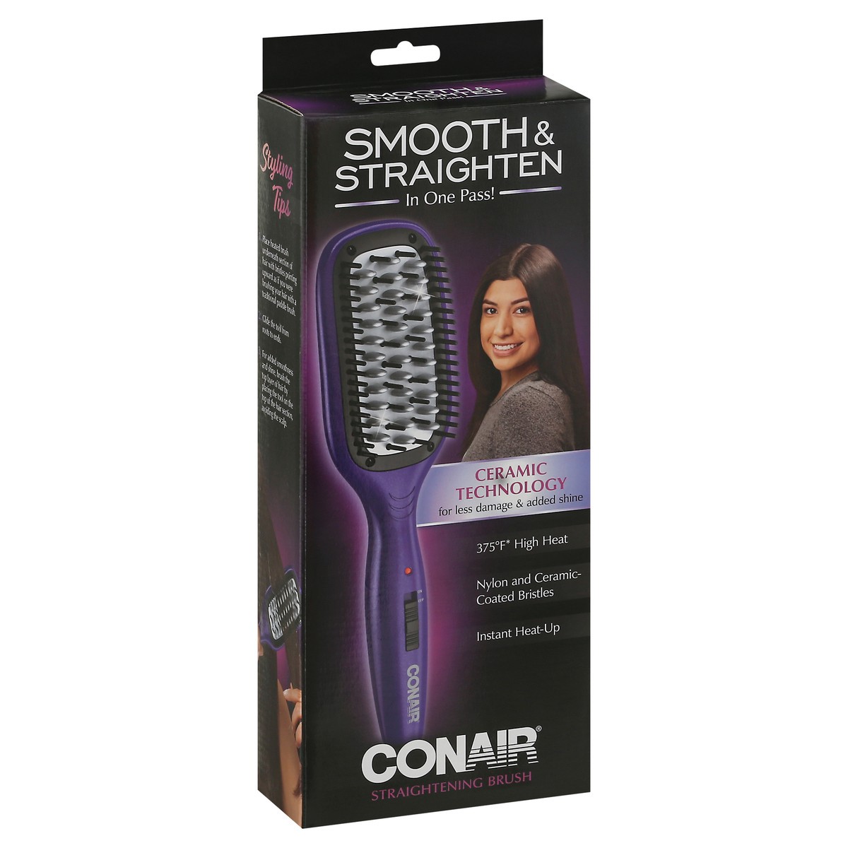 slide 7 of 9, Conair Straightening Brush 1 ea, 1 ct