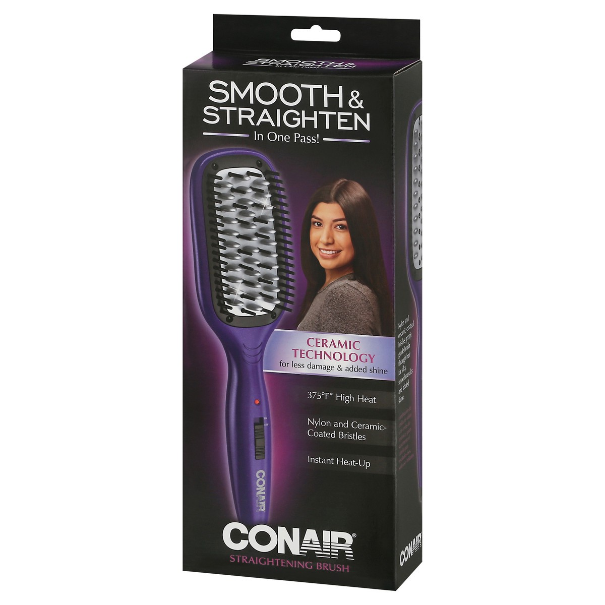 slide 5 of 9, Conair Straightening Brush 1 ea, 1 ct