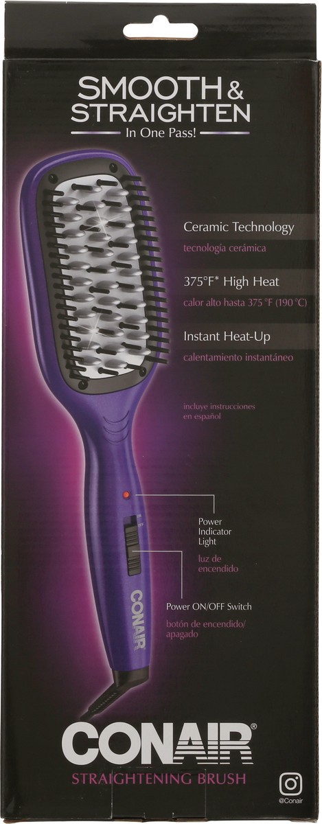 slide 8 of 9, Conair Straightening Brush 1 ea, 1 ct