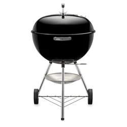 Weber One-Touch Silver 22.5-Inch Kettle Grill - Black