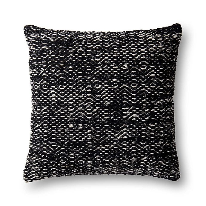 slide 1 of 1, Magnolia Home by Joanna Gaines Sosa Square Throw Pillow - Black, 1 ct