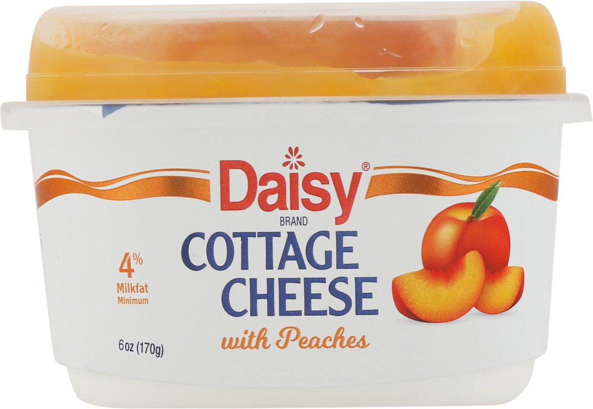 slide 7 of 9, Daisy Cottage Cheese, with Peaches, 4% Milkfat Minimum, 6 oz