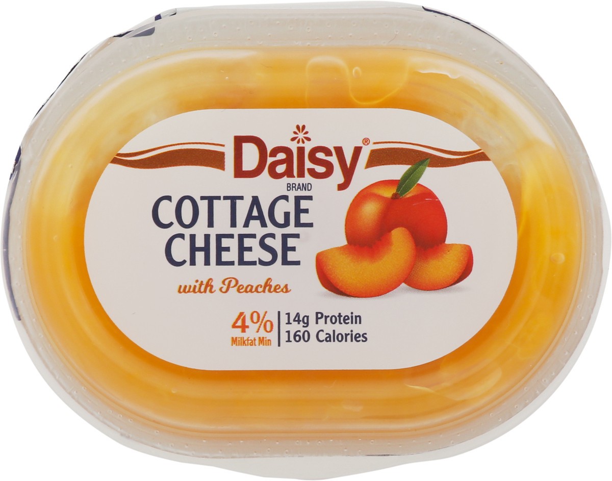 slide 5 of 9, Daisy Cottage Cheese, with Peaches, 4% Milkfat Minimum, 6 oz
