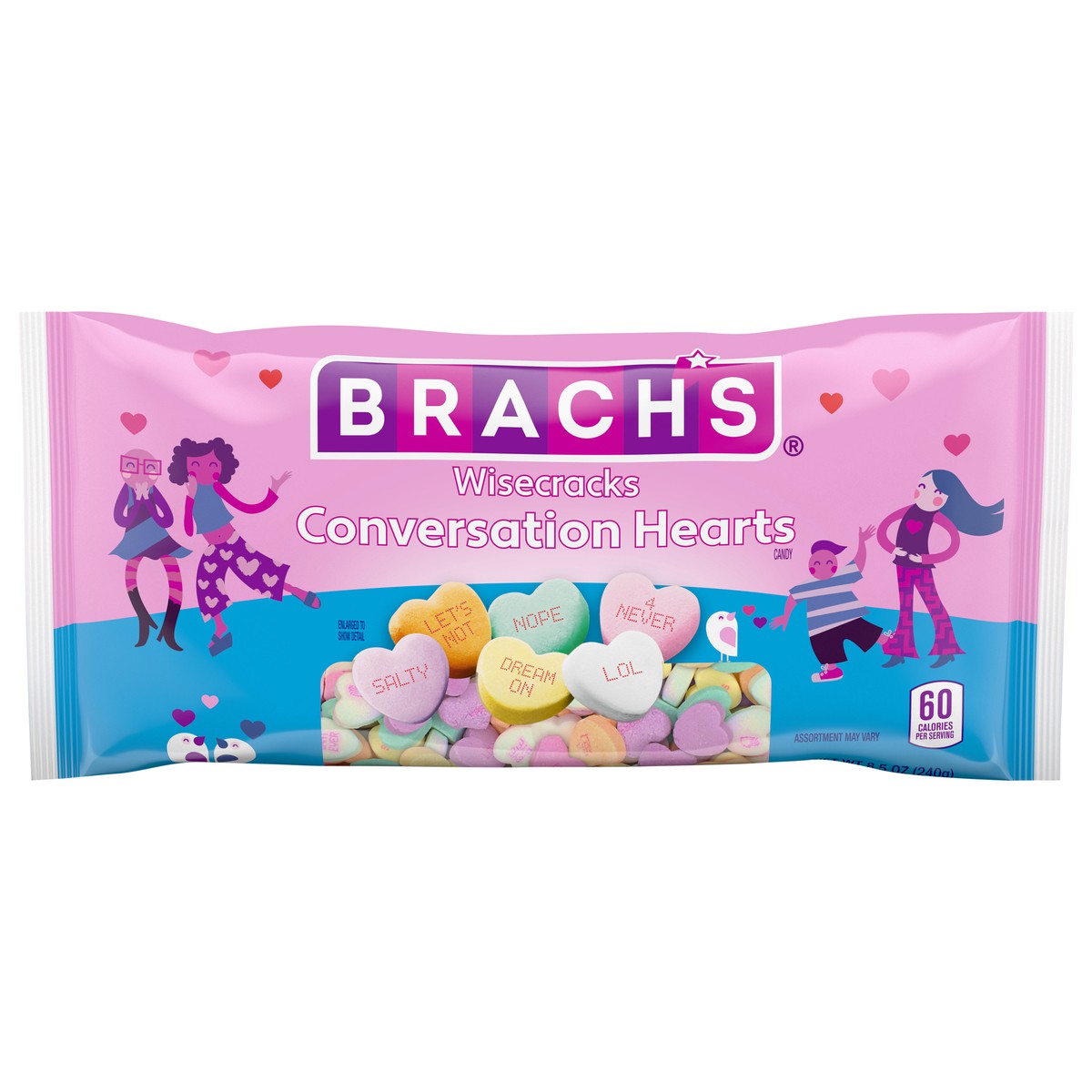 slide 11 of 14, Brach's Wisecracks Conversation Hearts 8.5 oz, 8.5 oz
