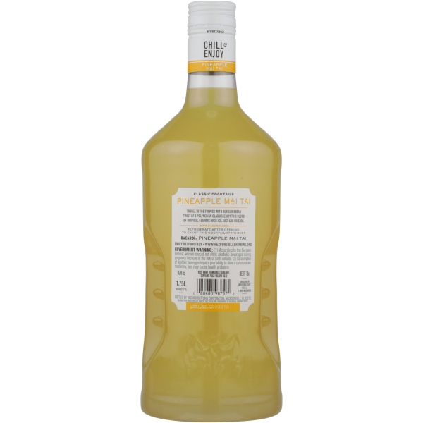 slide 3 of 7, Bacardí Bacardi Ready To Serve Pineapple Mai Tai 12.5% 175Cl/1.75L, 1.75 liter