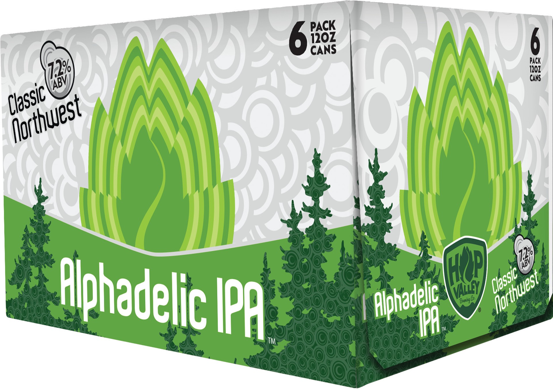 slide 1 of 2, Alphadelic IPA Craft Beer, 6 Pack, 12 fl oz Cans, 7.2% ABV, 6 ct