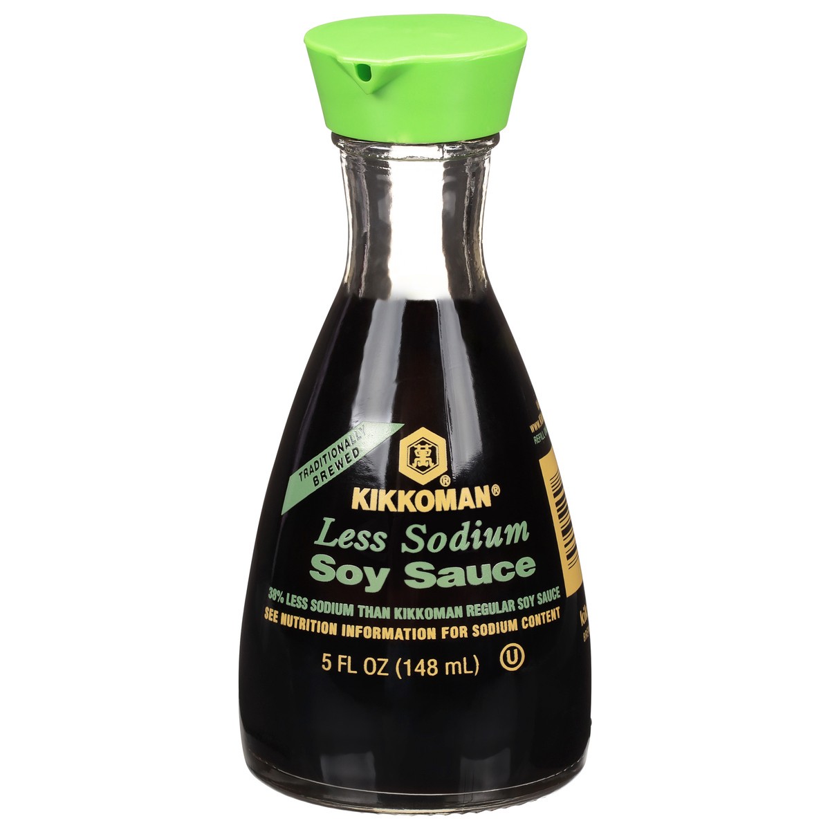 slide 1 of 6, Kikkoman Less Sodium Soy Sauce 5 fl oz, 5 fl oz