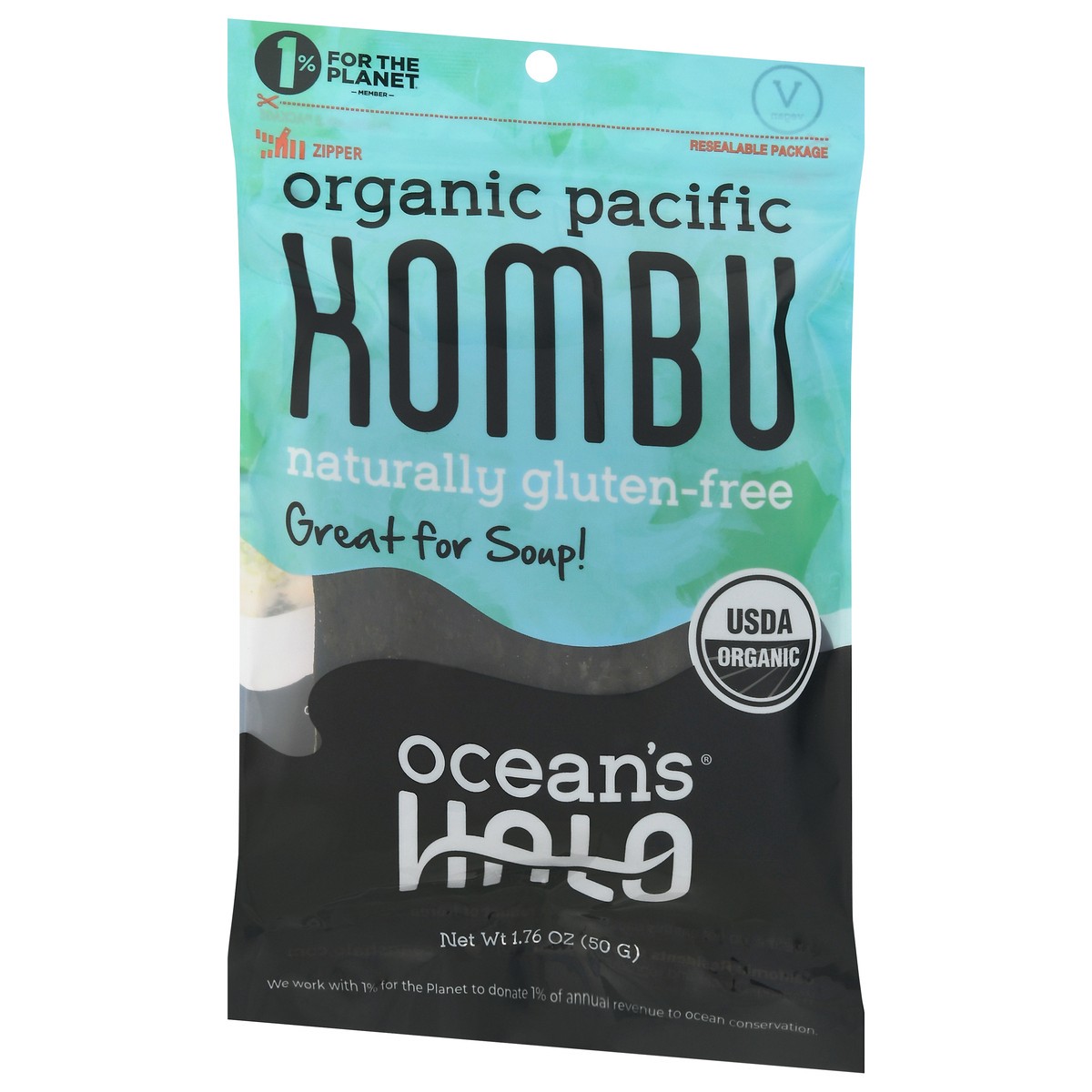 slide 7 of 9, Ocean's Halo Organic Kombu Leaf, 1 ct