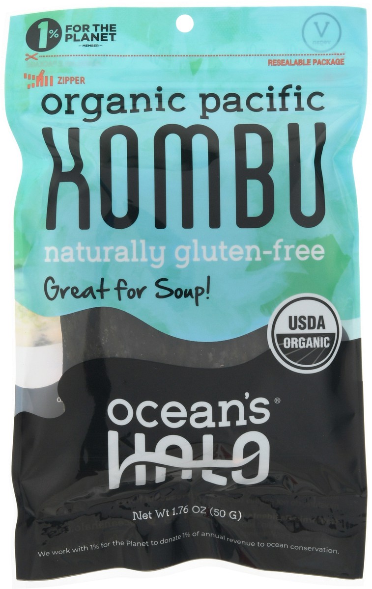 slide 3 of 9, Ocean's Halo Organic Kombu Leaf, 1 ct