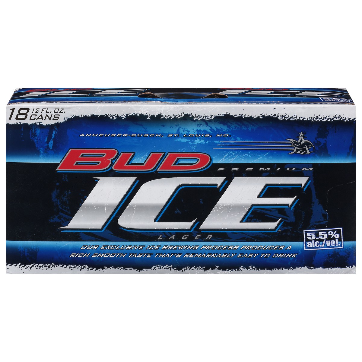 slide 1 of 9, Bud Ice Premium Lager Beer 18 - 12 fl oz Cans, 18 ct