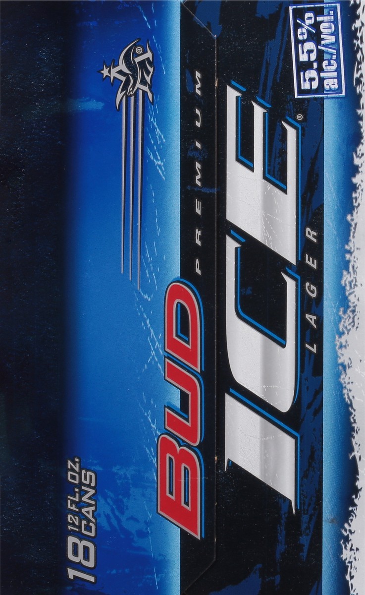 slide 7 of 9, Bud Ice Premium Lager Beer 18 - 12 fl oz Cans, 18 ct