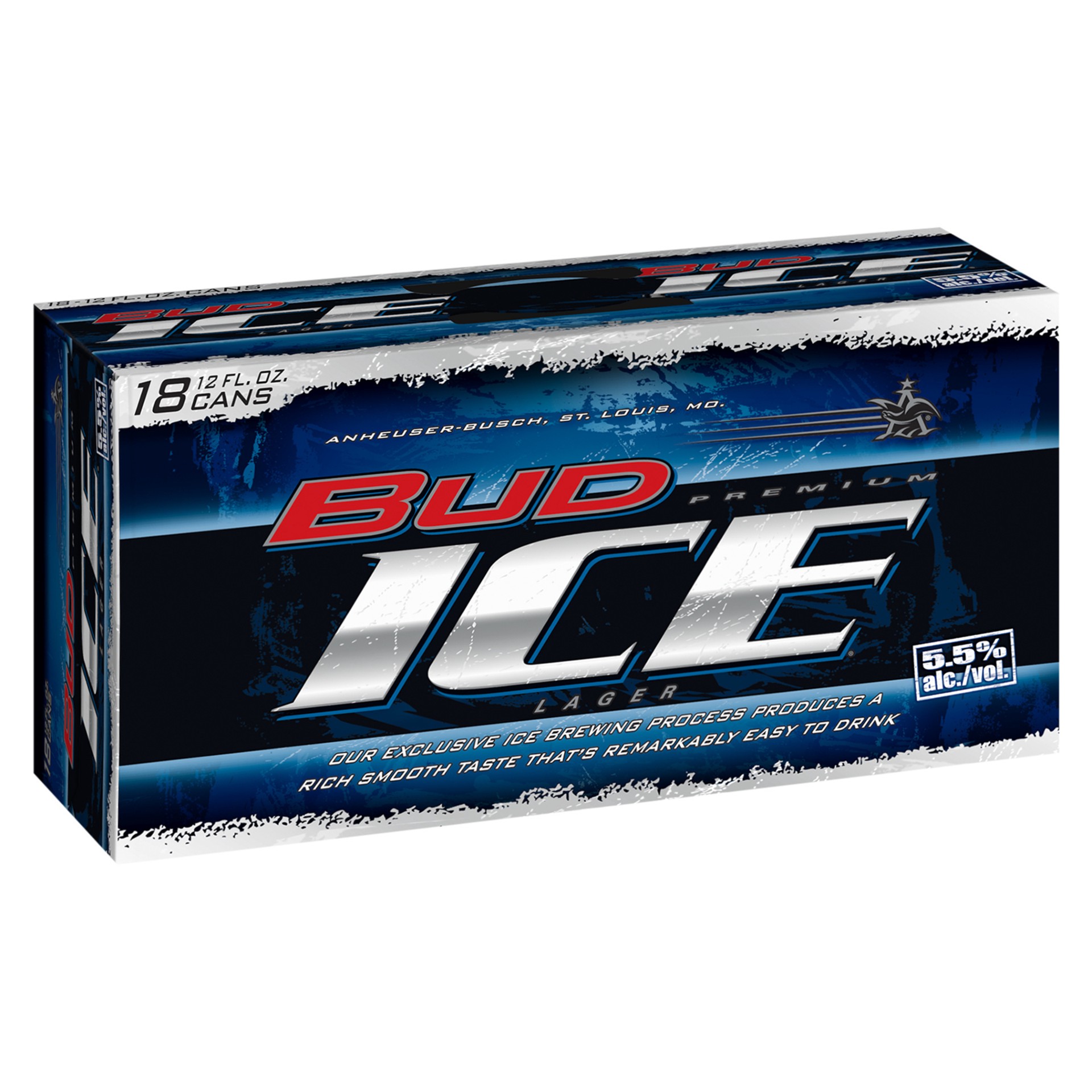 slide 1 of 9, Bud Ice Beer, 18 Pack 12 fl. oz. Cans, 5.5% ABV, 18 ct