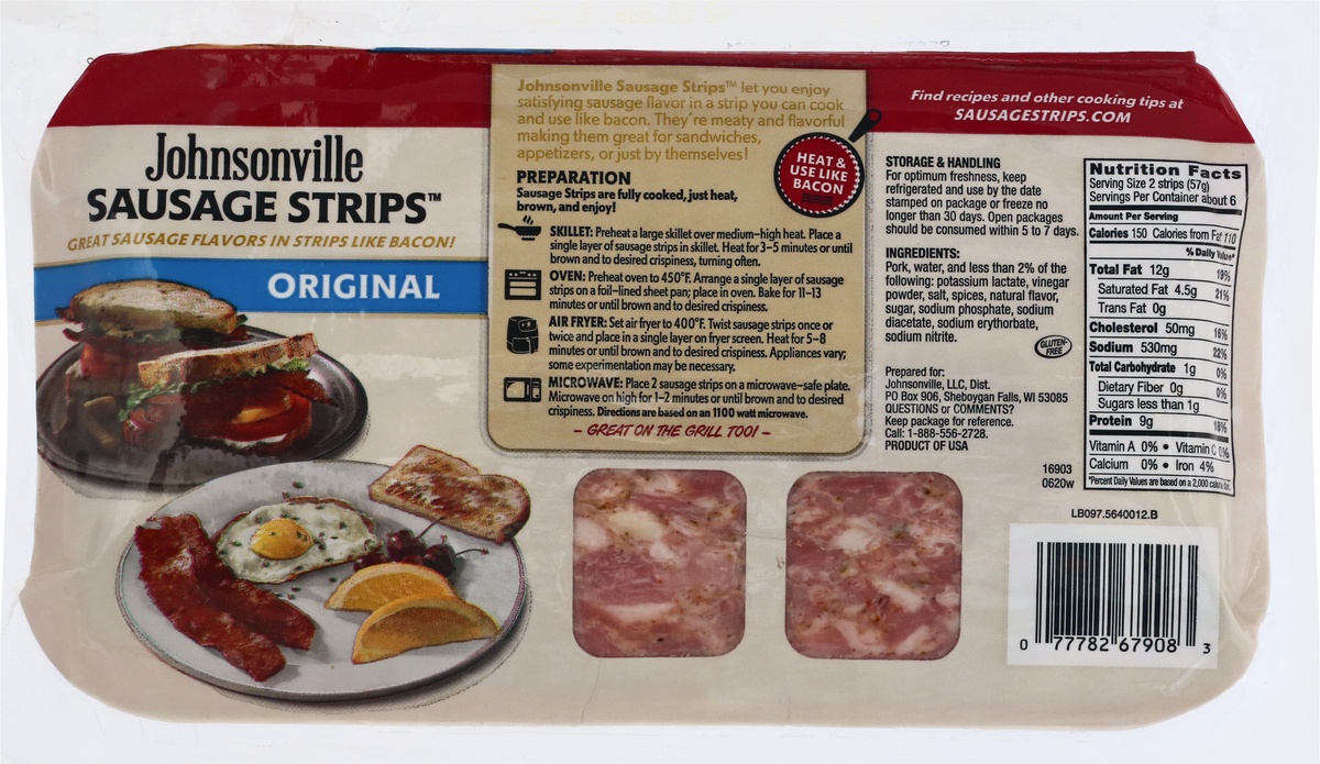 Johnsonville Original Sausage Strips 12 ct; 12 oz Shipt